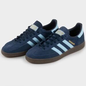 Adidas Spezial Dark Blue and Light Blue Shoes.